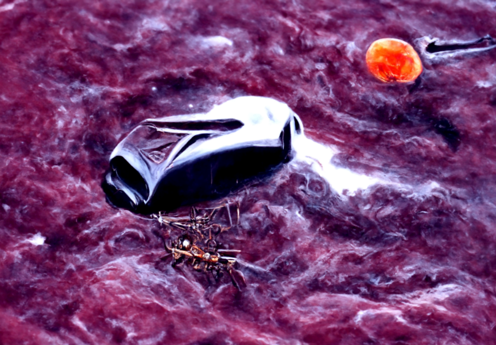 an ancient cybernetic spacecraft in a serene field with a dark sky filled with galaxies and stars by Wayne Barlowe trending on artstation nasa [Disco Diffusion v5] 637773390