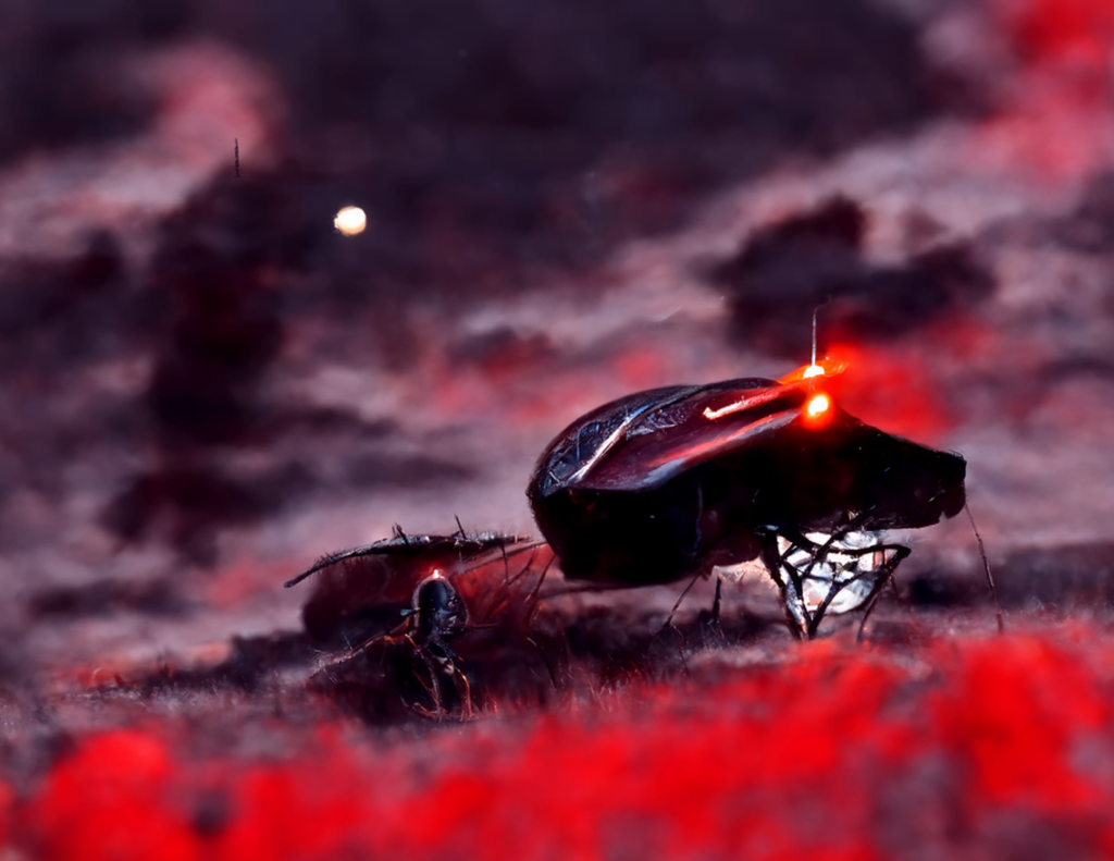an ancient spacecraft with glowing lights in a serene field by Wayne Barlowe trending on artstation [Disco Diffusion v5] 549245266