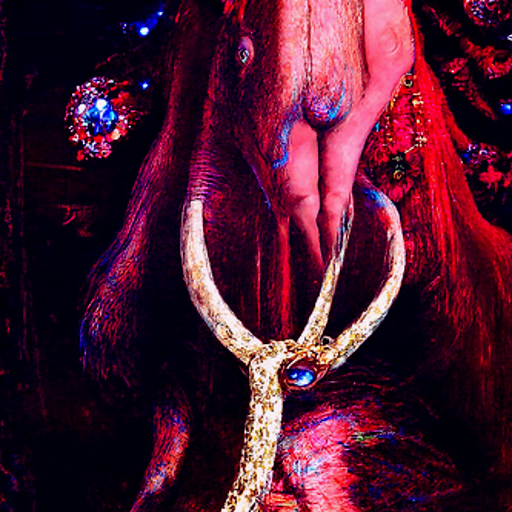 the antlers of a majestic elk covered in rhinestones 35mm trending on artstation beautiful by Ernst Fuchs [Disco Diffusion v5] 1867507487