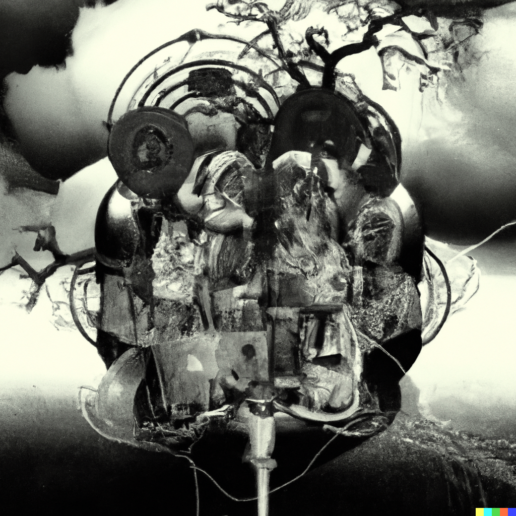 DALL·E 2022-07-16 01.27.24 – in the vast universe there exists a gigantic mechanical magical brain called Boltzmann brain by gustave dore detailed digital illustration CryEngine