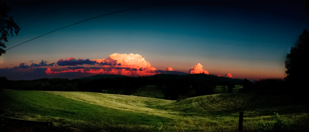 Sunset on Clouds and NC